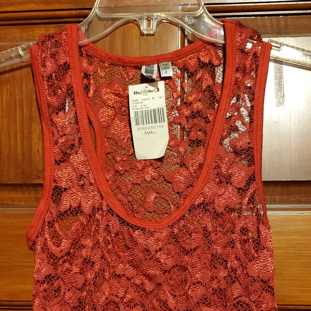 Buckle Mesh Tanktop